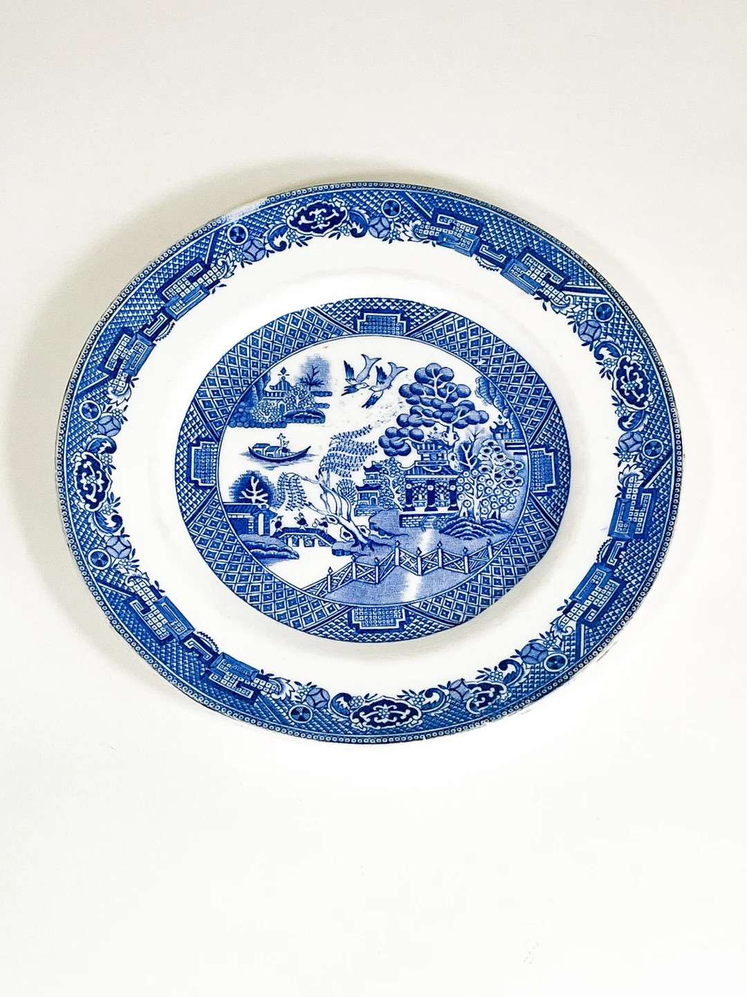 Tuscan China English Plate Antique Tableware Antique Blue - Etsy | Etsy (US)