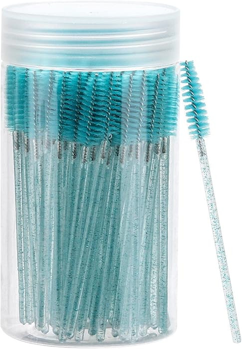100 Pcs Disposable Mascara Wands, Crystal Eyebrow Spoolies Brush for Eyelash Extensions, Lash Bru... | Amazon (US)