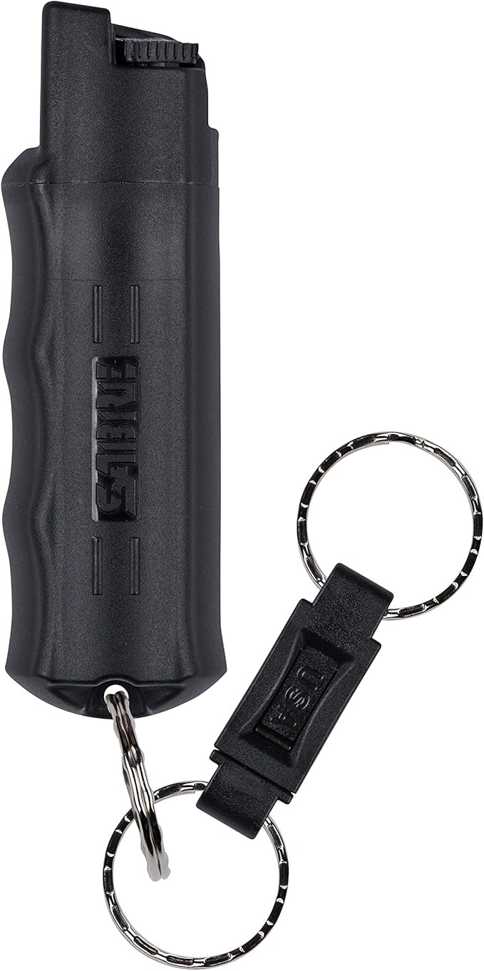 SABRE Pepper Spray, Quick Release Keychain for Easy Carry and Fast Access, Finger Grip for More A... | Amazon (US)