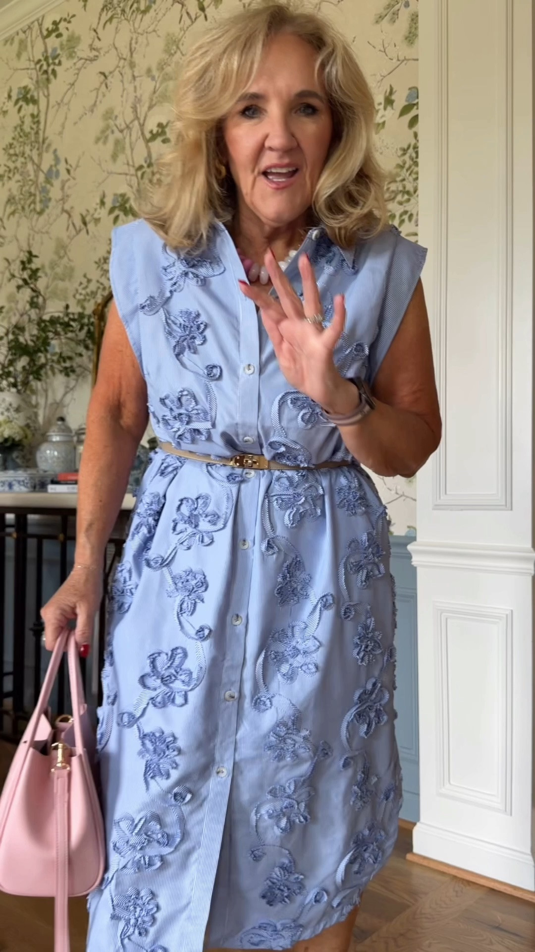 Dress on major sale! Wear it belted for a dressier look. I’m in a medium. You could size down

#LTKOver40 #LTKWedding #LTKSaleAlert