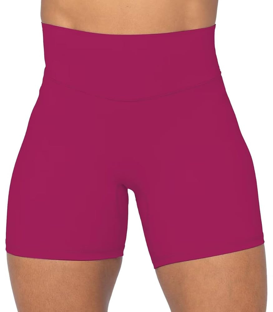 Sunzel No Front Seam High Waist Biker Shorts for Women, Squat Proof Yoga Workout Gym Bike Shorts | Amazon (US)