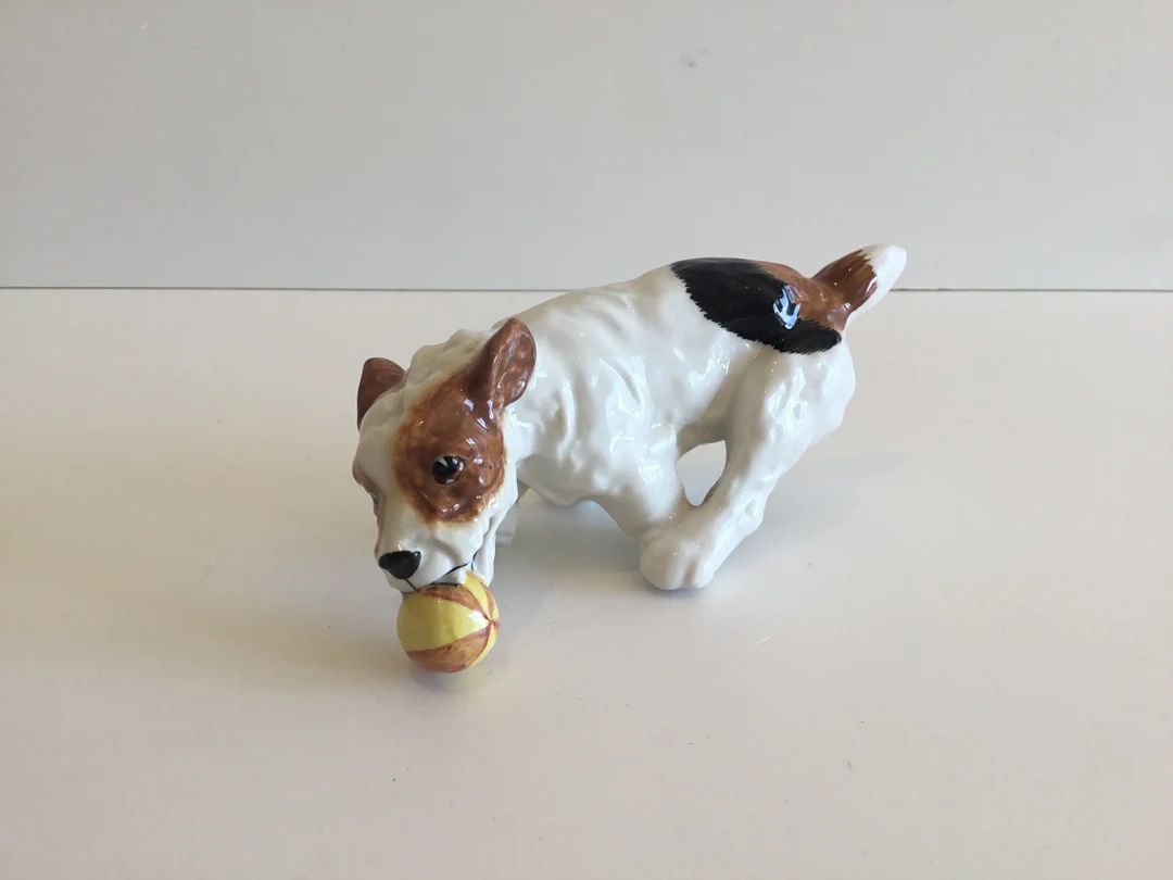 Royal Doulton Terrier Dog Playing With the Ball 1930s Figurine HN 1097 - Etsy | Etsy (US)