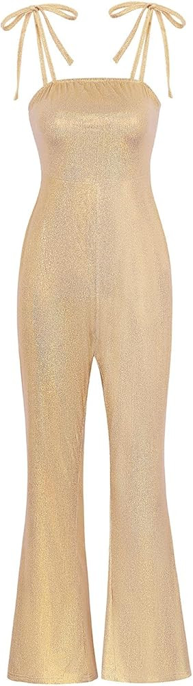 RAAIBB Women Disco Costume Adult 2023 Movie Sequin Jumpsuit Cosplay 70s Retro Hippie Prom Outfit ... | Amazon (US)