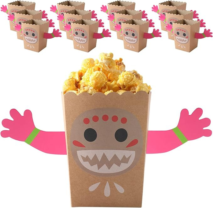 Moana Popcorn Box DIY Snack Popcorn Box Hawaiian Birthday Party Decoration Party Supply Hawaiian ... | Amazon (US)