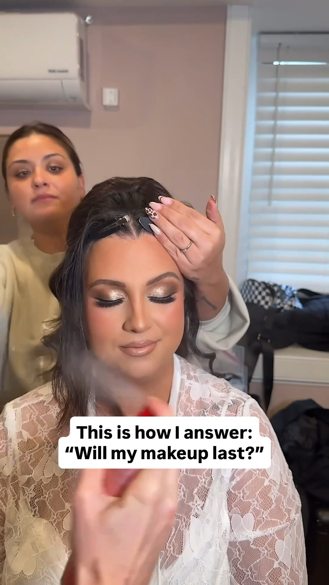 Snatched and sealed 🙌 This is one of the many steps I do to make sure your bridal makeup doesn’t budge. 

#LTKBeauty