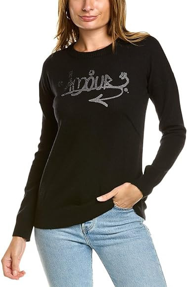 Zadig & Voltaire Gaby Amour Strass Wool & Cashmere-Blend Sweater | Amazon (US)