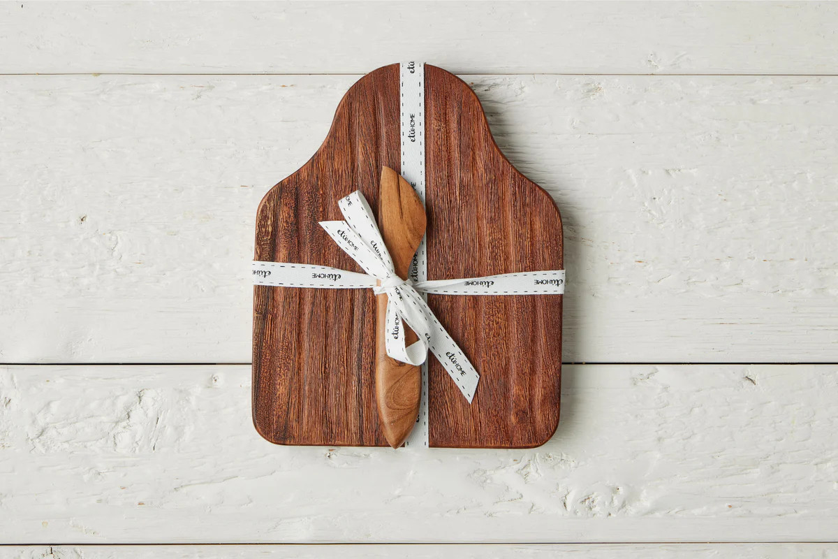 Medium Tasting Board with Spreader, Natural | etúHOME