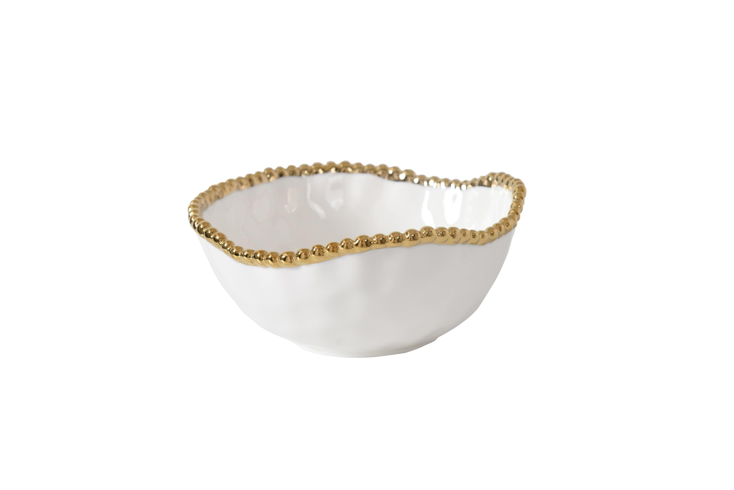 Pampa Bay Salerno, Medium Bowl (White and Gold) | Amazon (US)
