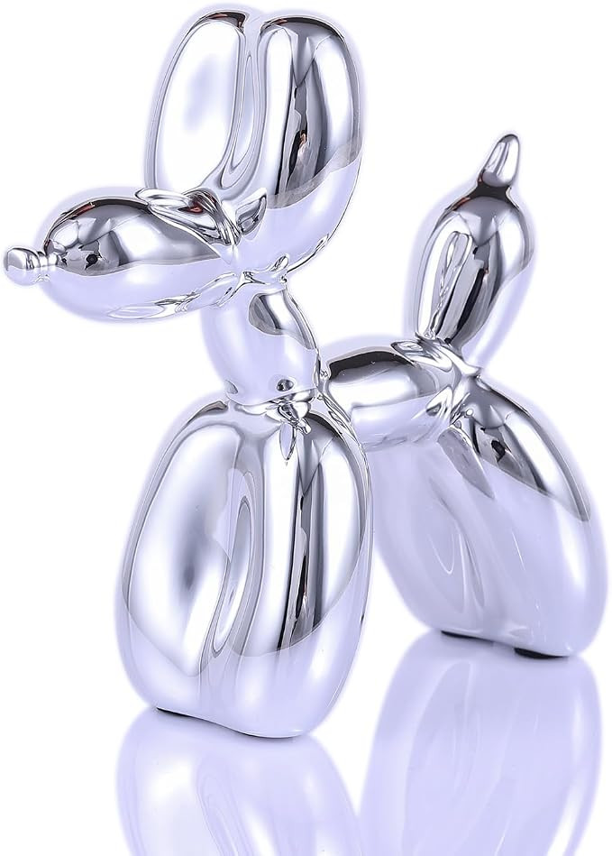 Silver Balloon Dog Decor,Balloon Animal Decor,Shelf Decor Preppy Room Decor,Cute Statue Home Deco... | Amazon (US)