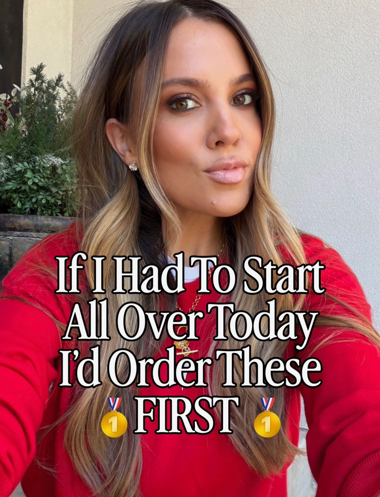 If I had to start all over today I'd order these first! 

Armani Dolci Blush - Shade 5
Tom Ford Bronzer - 03 PANAREA 
Tom Ford Lipstick - Sable Smoke 
Armani Eye Tint - 30M, 22M, 68S
Hourglass Liquid Highlighter - Warm Bronze Gold 
Armani Fluid Sheer - Shade 11
Cle De Peau Luminizer  - Golden Galaxy
Westman Cream Bronzer - Shade Biscuit
YSL Make Me Blush - Shade 44
Tom Ford Gloss - East Coast
Tom Ford Gloss - East Coast
 

 
