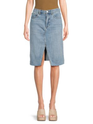 Joe's Jeans High Rise Midi Denim Skirt on SALE | Saks OFF 5TH | Saks Fifth Avenue OFF 5TH