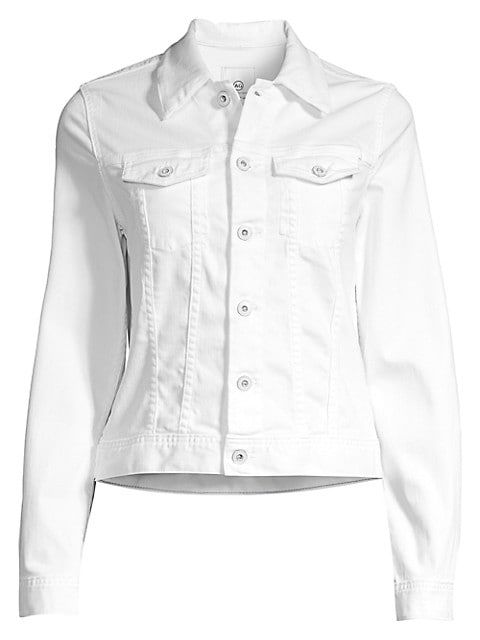 Robyn Denim Jacket, White Jean Jacket, White Denim Jacket, Jean Jacket, Jean Jacket Outfit | Saks Fifth Avenue