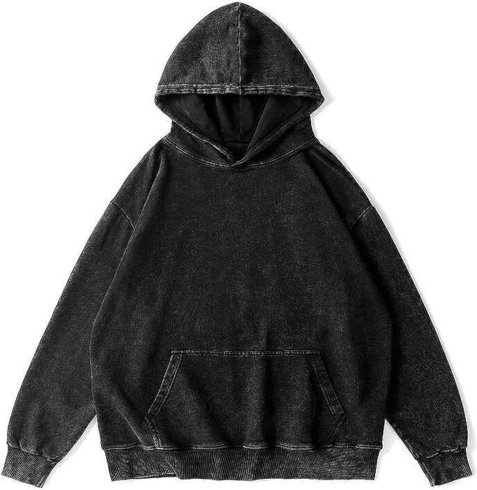 Wrenpies Oversized Vintage Hoodie for Women Cotton Loose Fit Baggy Hooded Sweatshirt Trendy Basic... | Amazon (US)