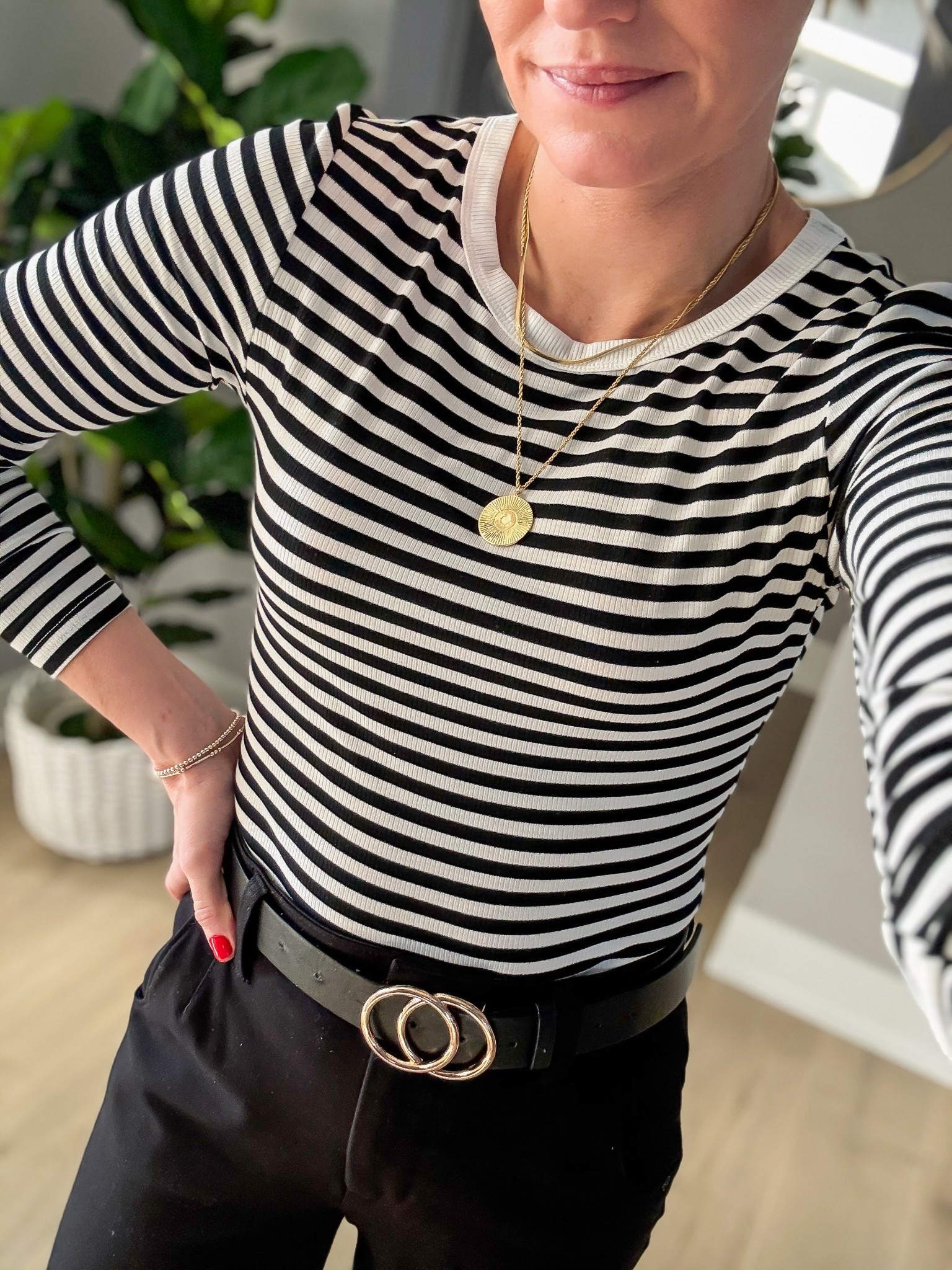 I love these basic long sleeve t-shirts from Amazon! I have them in several colors and they are the best for layering in the winter! I have a small! 

#LTKPetite #LTKmomlife #LTKFindsUnder100