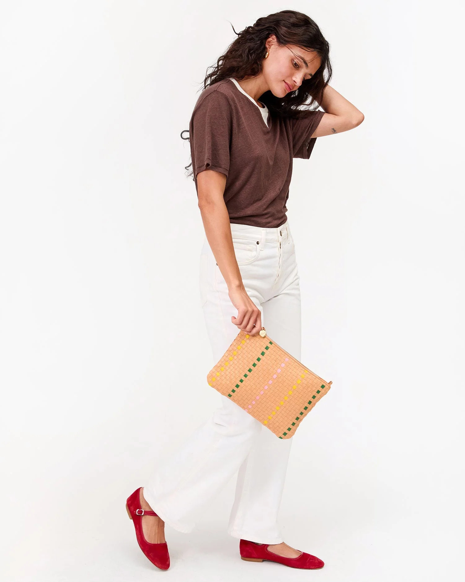 Flat Clutch w/ Tabs | Clare V.
