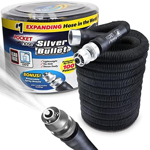 Original Pocket Hose Silver Bullet, 25-FT, 50-FT, 75-FT & 100-FT As Seen On TV, Lead-Free, Lightw... | Amazon (US)