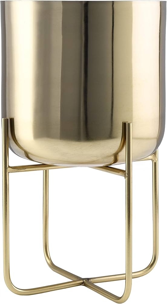 Serene Spaces Living Short Gold Planter with Detachable Metal Stand, Decorative Indoor Planter Po... | Amazon (US)