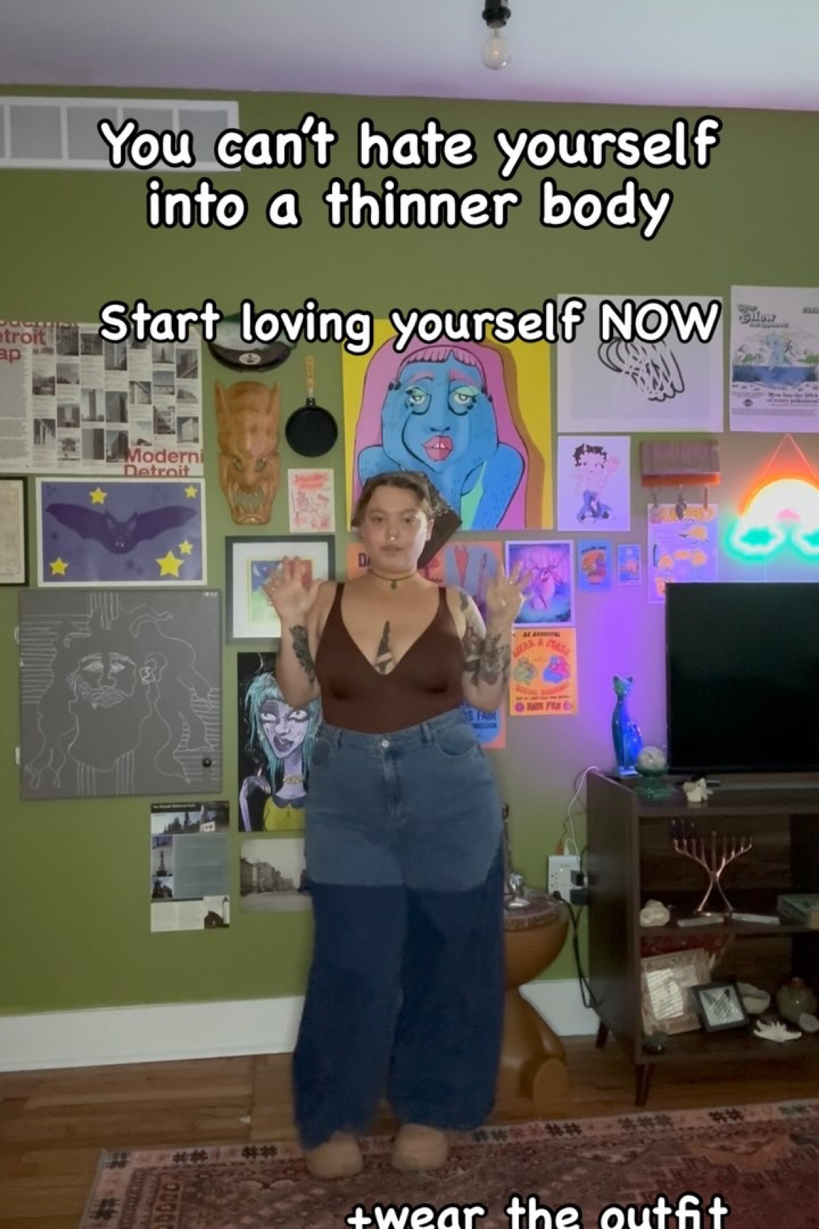 You know the motto already -

Wear what you want regardless of size!! 🧡

Spending day in and day out wishing that you look different, hating your body because it’s not what you see on social media is NOT how we’re spending the new year!! 

instead, we’re embracing the reality that the body we have now might be the only body we will have. We might not lose the weight, we are only going to get older, we might not look like the models or influencers that we love. And guess what? That’s OK! It’s even a good thing. Diversity is so beautiful and your body just as it is right now can be everything you need🧡

….

Plus-size style, bellies are beautiful, size 14, Pinterest inspired, styling video, midsize, girly, Thrifting, fall transition video

#pinterestinspired #selflove #plussizefashion #midsizefashion #ootdfashion