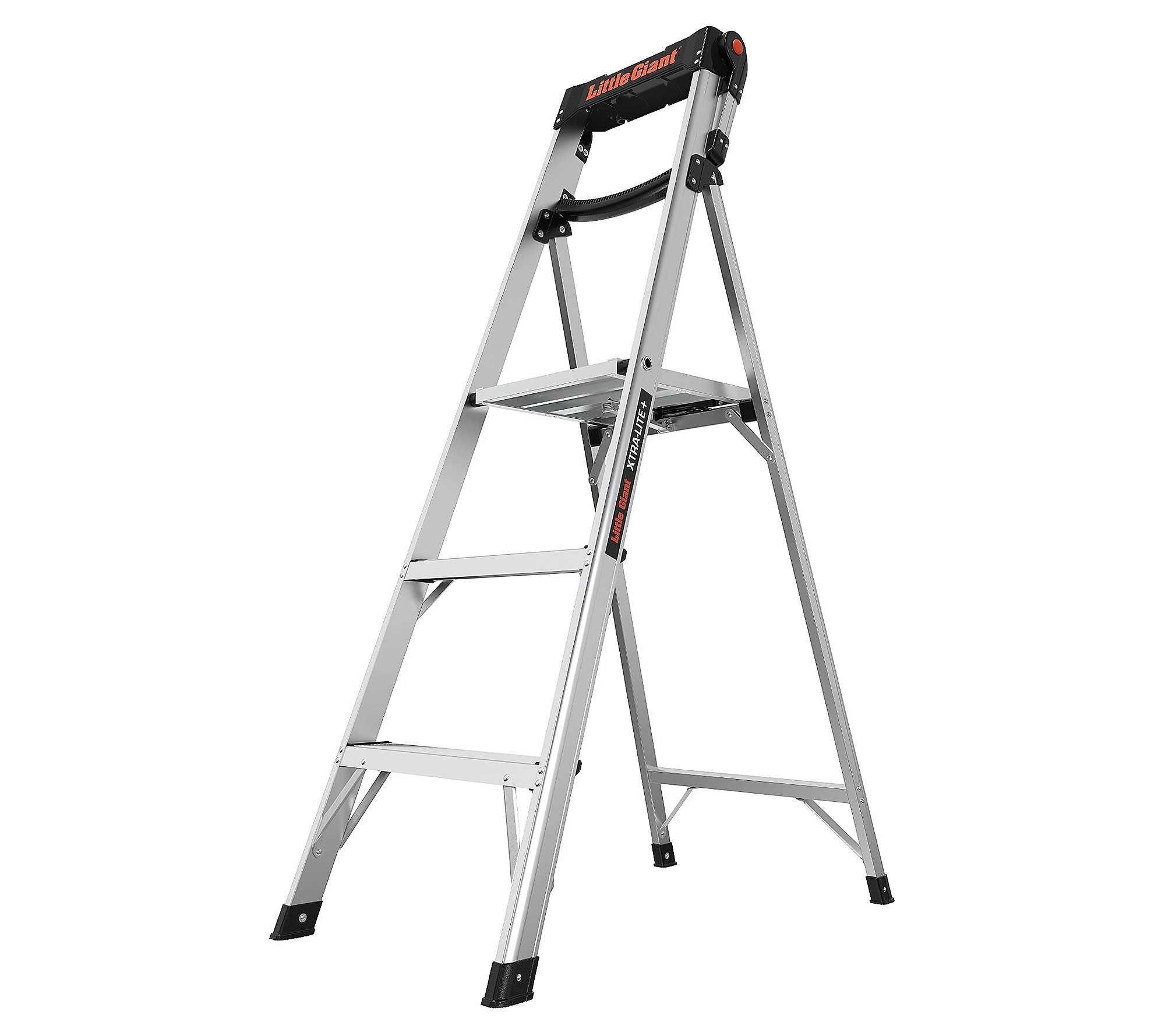 Little Giant 3-Step 5' Lightweight Ladder w/ Ha drail | QVC