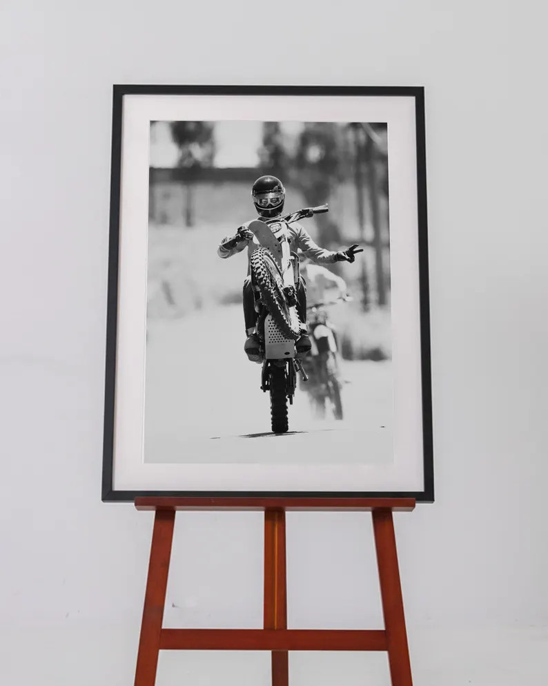 Motocross Desert Print – Dirt Bike Wall Art – Biker Photography Decor | Etsy (US)