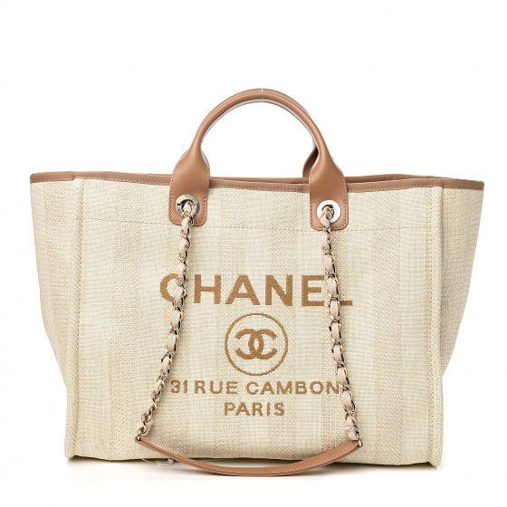 CHANEL

Mixed Fibers Striped Medium Deauville Tote Beige


114 | Fashionphile