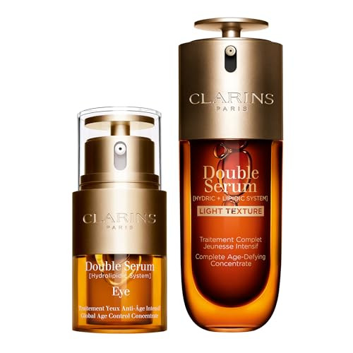 Clarins Double Serum Eye and Double Serum Light Bundle | Anti Aging Eye Cream | Anti Aging Face Serum Ideal for Oily Skin and Humid Climates | Amazon (US)