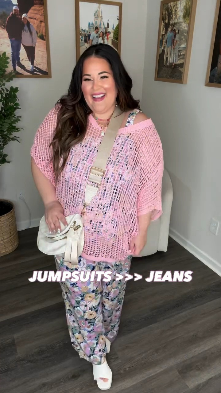 Plus size friendly jumpsuit that you guys loved so much last time I shared!! 😍💗 it’s so comfortable, very roomy, and easy to layer + style for spring! It also comes in the *cutest* prints!! 🥰

#LTKMidsize #LTKPlusSize #LTKootd