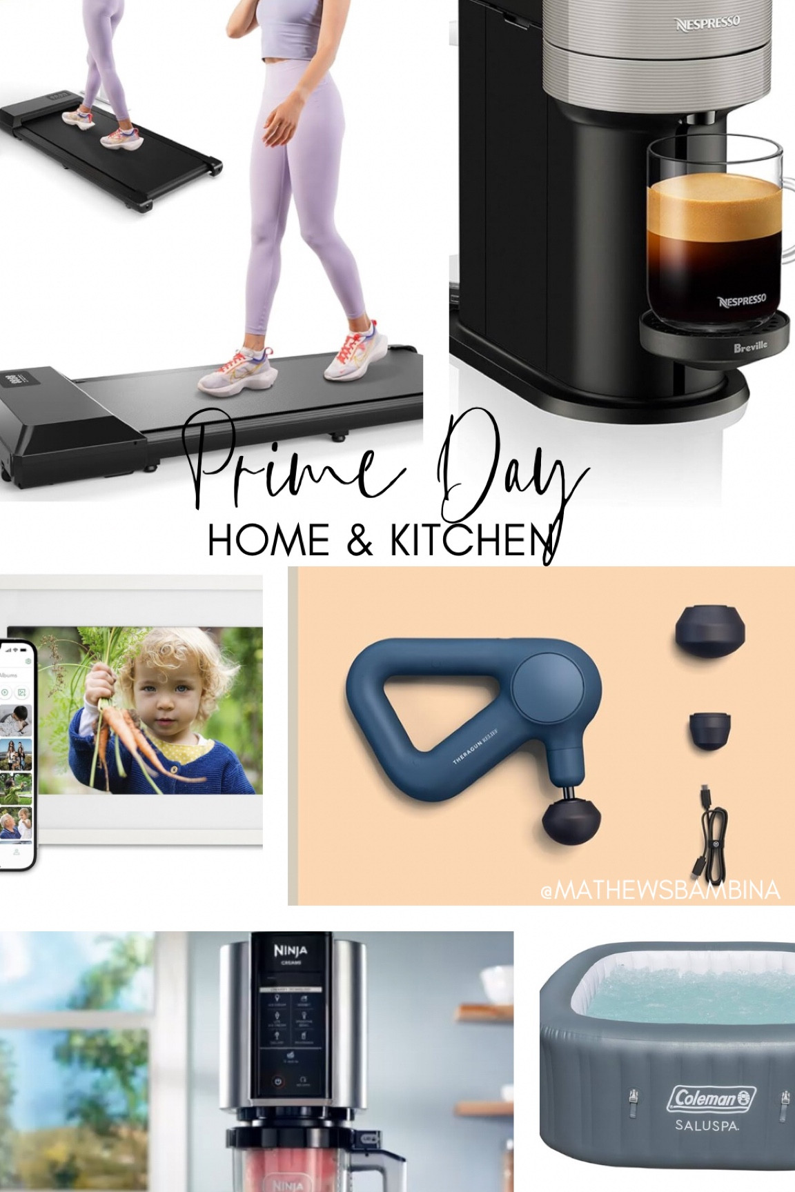 So many awesome kitchen gadgets and home tech products for Amazon Prime Day! 

Walking pads | Nespresso coffee machine | Digital Picture Frame | Theragun | Ninja Creami | Coleman hot tub

#LTKHome #LTKxPrimeDay #LTKGiftGuide