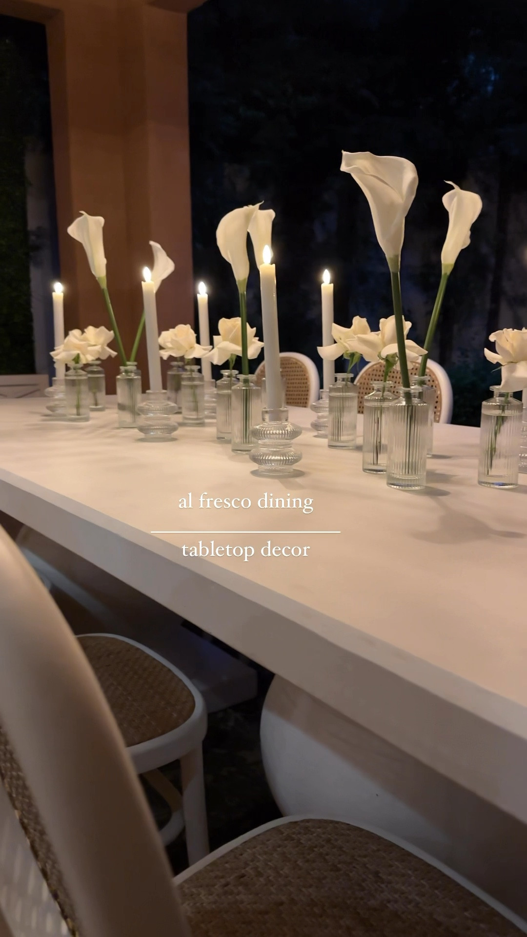Summer is near and dining al fresco dining is one of my favorite spaces to enjoy with my family and friends. Linking everything I used here minus the fresh roses  