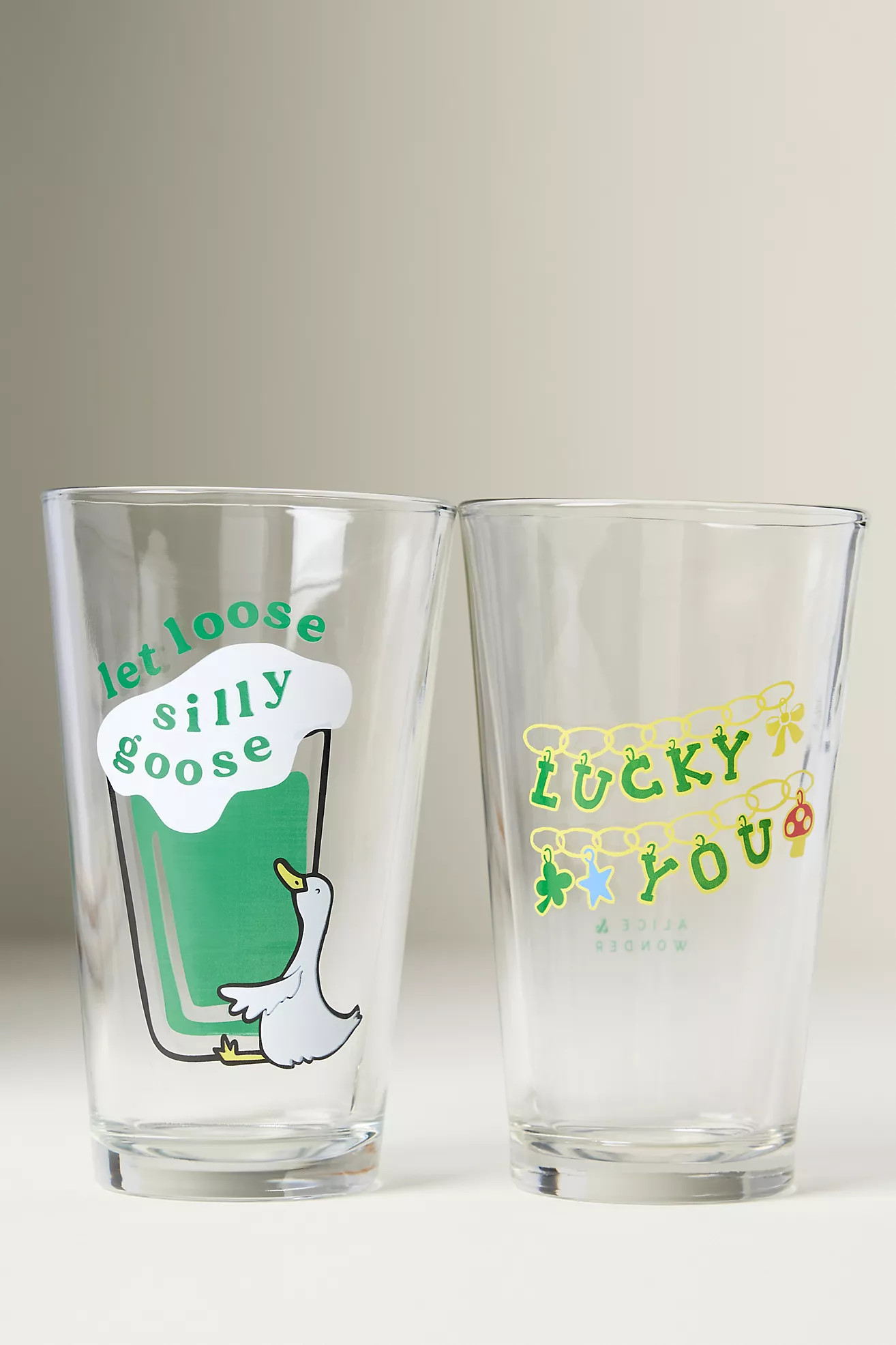 Alice & Wonder St. Patrick's Pint Glass | Anthropologie (US)