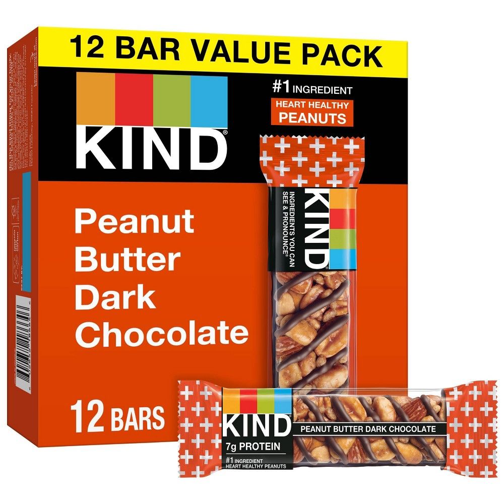 KIND Peanut Butter Dark Chocolate + Protein Nutrition Bars - 12ct | Target