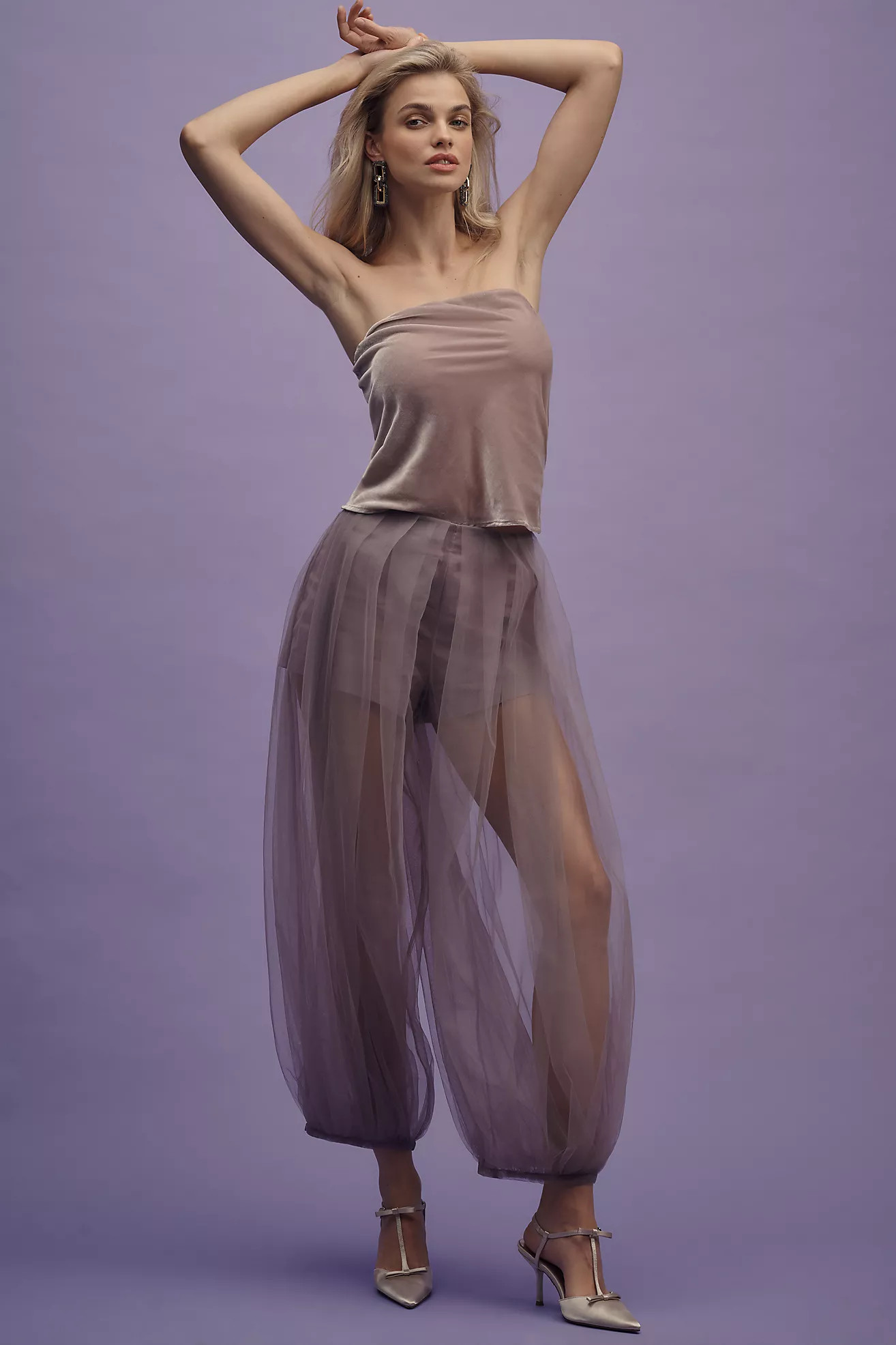 By Anthropologie Tulle Balloon-Leg Pants | Anthropologie (US)