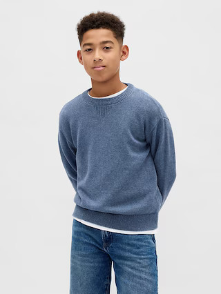 Kids Relaxed Crewneck Sweater | Gap (US)