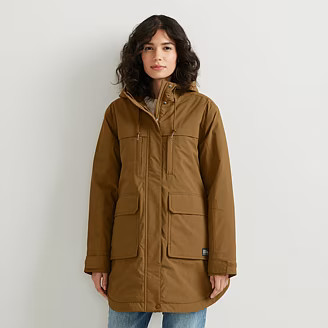 Women's Rainfoil® Storm Insulated Waterproof Trench Coat | Eddie Bauer - US