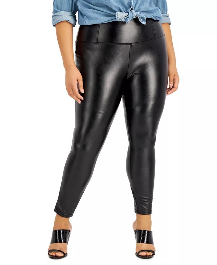 Tinseltown
          
        
  
      
          Trendy Plus Size Faux-Leather Leggings | Macys (US)