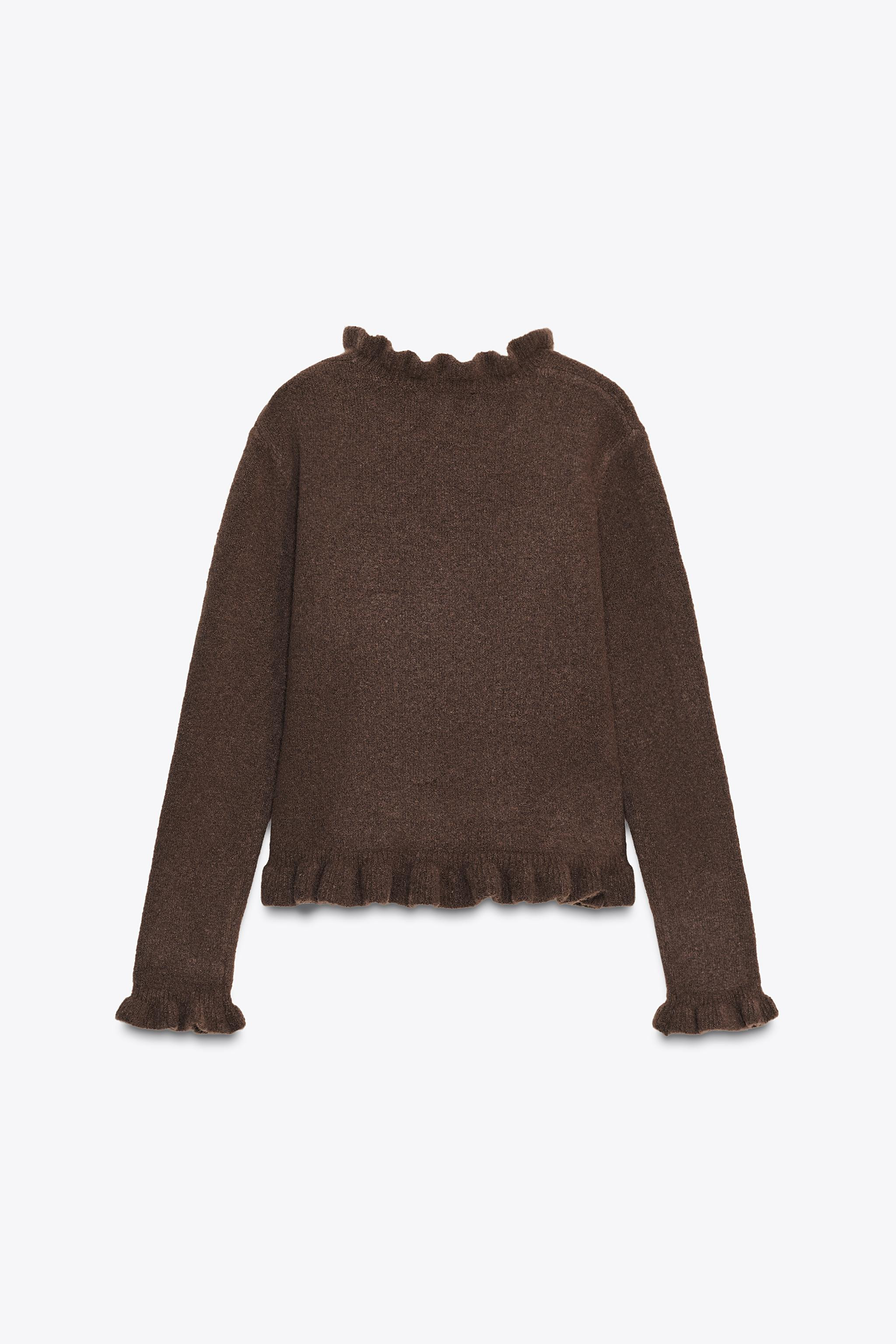 RUFFLED KNIT SWEATER | Zara US