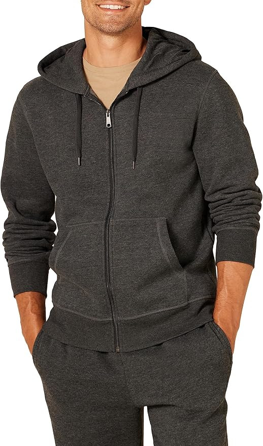 Amazon Essentials Men's Full-Zip Fleece Hoodie (Available in Big & Tall) | Amazon (US)