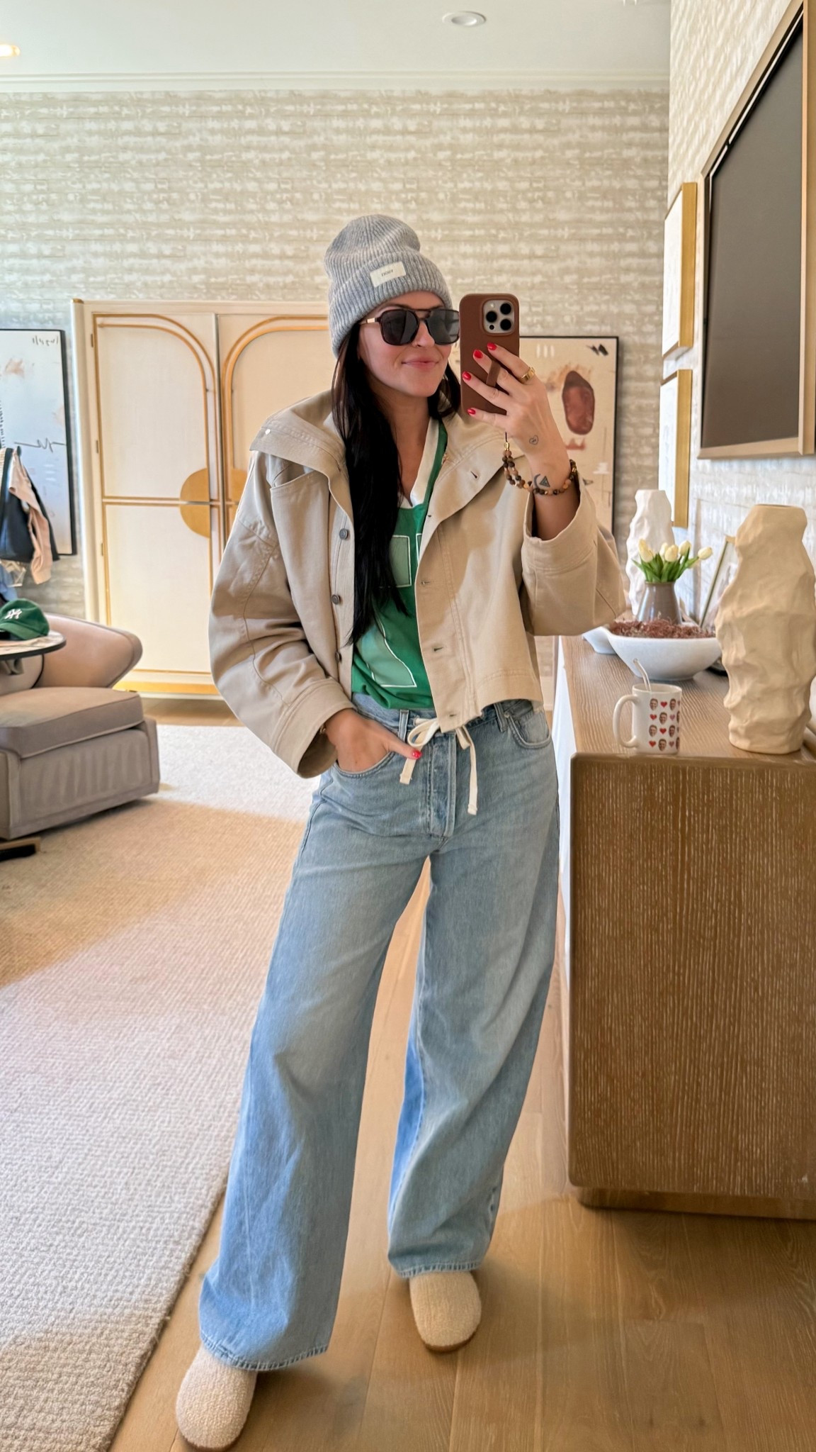 St. Paddy’s OOTD
These jeans are expensive, but they are SO comfortable. They run big! I’m in a 27 and usually wear 28/29. I linked some similar options that are both on sale! 
Jacket is a S/M 

#LTKootd #LTKSeasonal