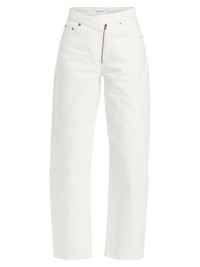 Click for more info about Mid-Rise Angled Zip Barrel Jeans