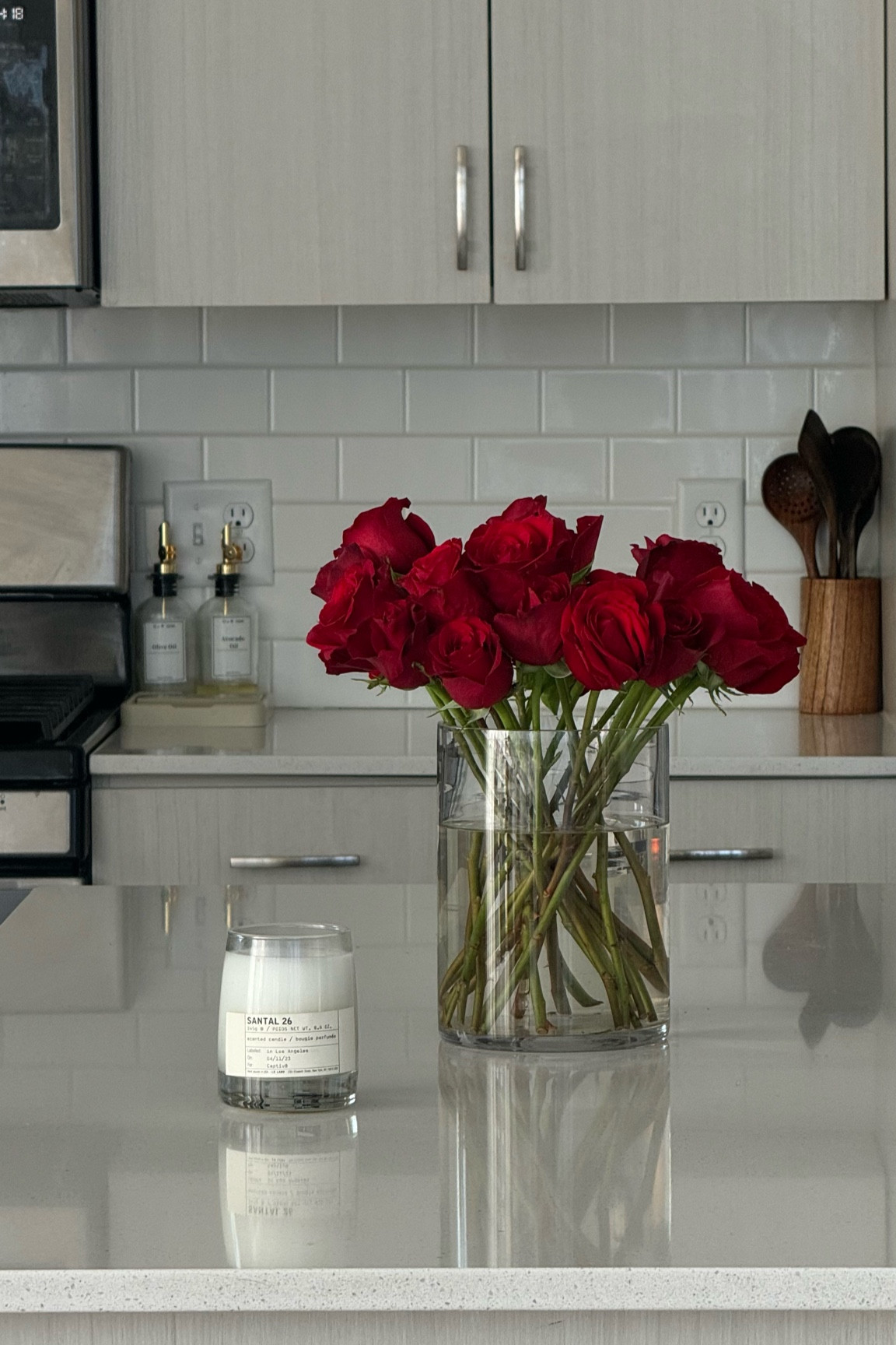 Fresh flowers Sundays ! The Le Labo candle is the perfect finishing touch. The wooden utensils set is also linked below  

#LTKxPrimeDay #LTKHome #LTKActive