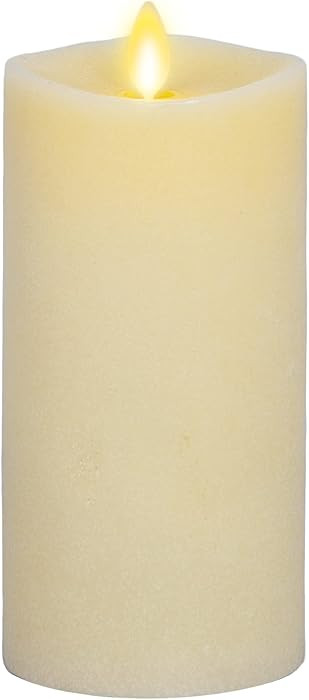 Luminara - Flameless LED Battery Operated Flickering Pillar Candles - Ivory - Pack of 1-3x6.5 - R... | Amazon (US)