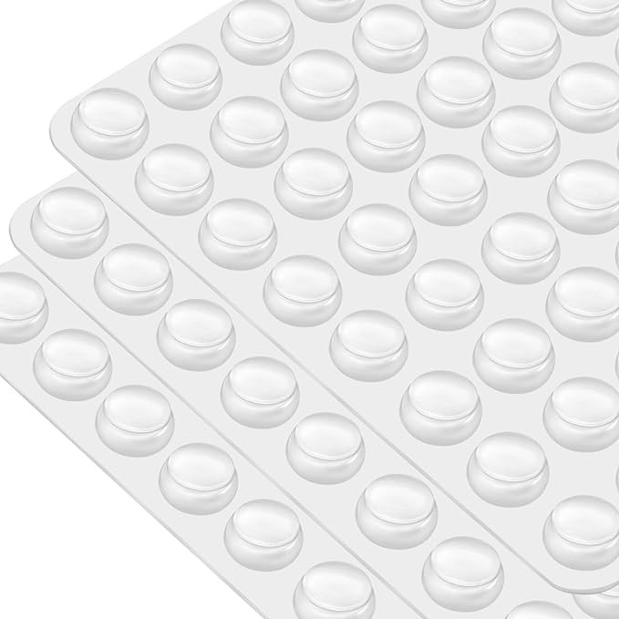 192Pack Clear Cabinet Door Bumpers, 1/2‘’ Diameter Rubber Bumpers Self Adhesive, Widely Used ... | Amazon (US)