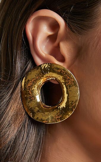 Breann Statement Earrings in Gold | Showpo (US, UK & Europe)