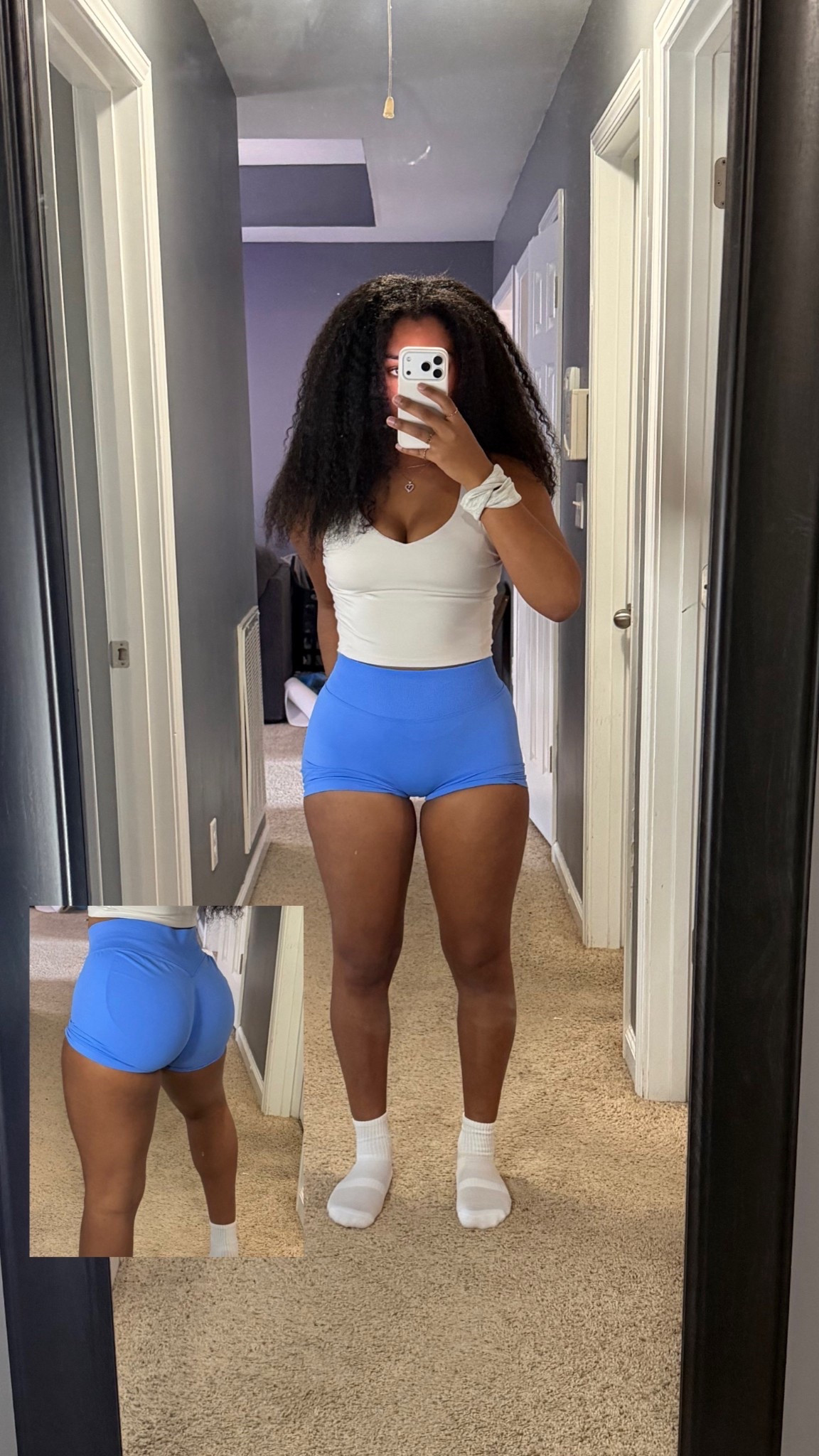 Trying the viral BBL booty-lifting shorts everyone is wearing 🍑✨
These high-waisted booty-enhancing workout shorts lift, sculpt, and hold everything in are perfect for gym workouts🏋🏽‍♀️, Pilates🩰, and athleisure wear💖. 
I styled them with a fitted athletic tank and crew grip socks for a clean activewear look.
If you’ve been debating these shorts, this is your sign.
Everything is linked & true to size 🤍

🛍️ Tap to shop this activewear look before it sells out.

#LTKfitnessgoals #LTKActive #LTKFindsUnder50