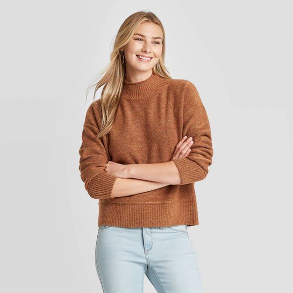 Women's Mock Turtleneck Pullover Sweater - Universal Thread™ | Target