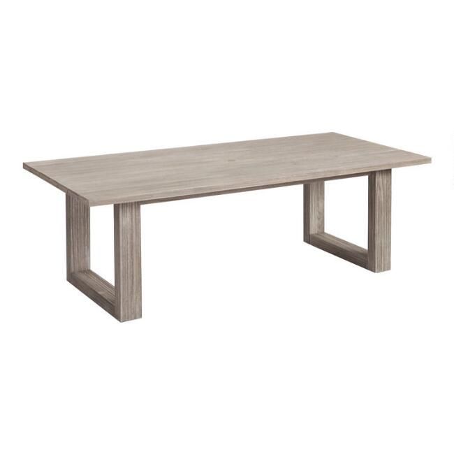 Graywashed Eucalyptus Marciana Outdoor Dining Table | World Market