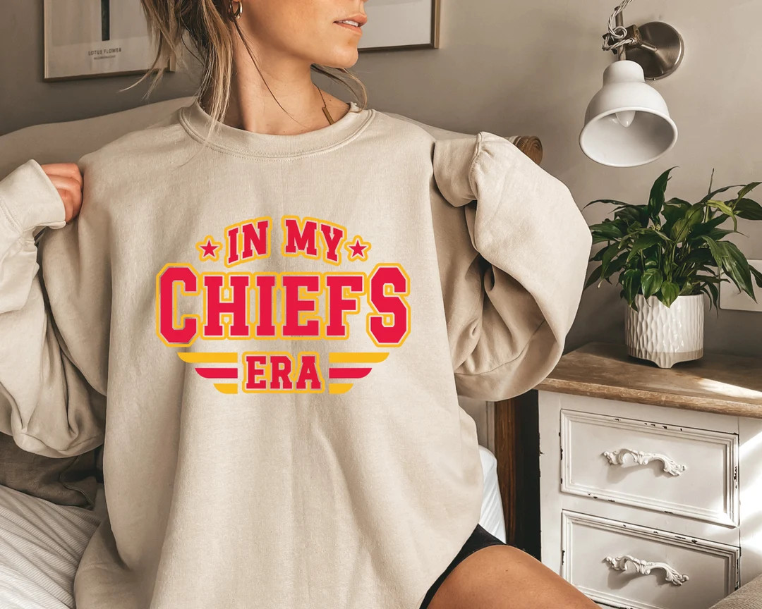 In My Chiefs Era Game Day Sweatshirt for Adults, Women's Chiefs Sweatshirt, Teacher Sweatshirt,te... | Etsy (US)