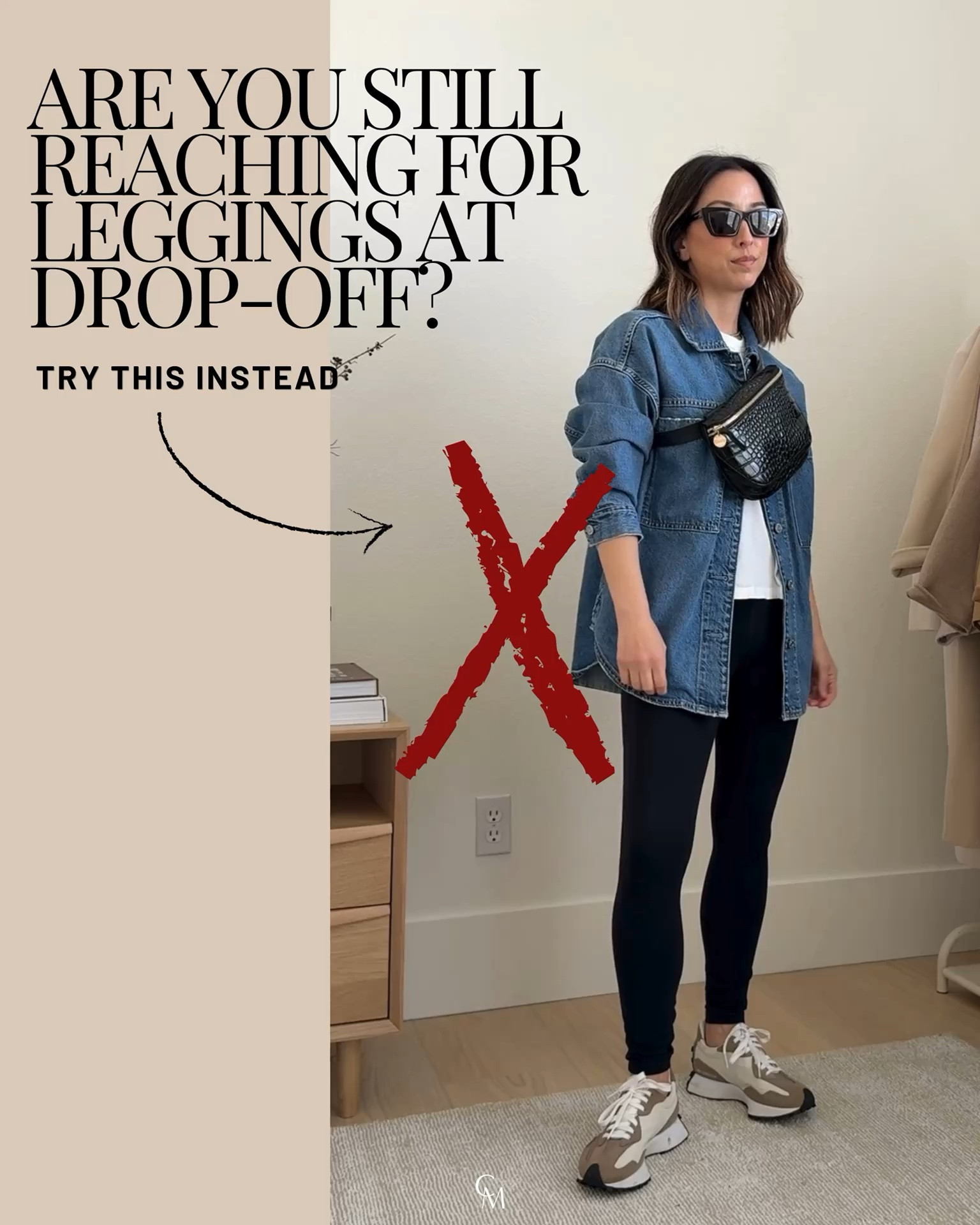 This is your reminder that comfortable can still look put together. These are some of my favorite alternatives to leggings.

Look 1:
Zella windbreaker xs 
Everlane box cut tee medium 
Ruti pants petite 4 
Everlane Leather sandals 5 - old, linked similar. 
Quince bucket bag 
Polo hat 
Electric picks earrings 
Electric Picks necklace

Look 2:
Joe’s jacket small. Could also wear the xs.
Jcrew tee medium 
Ruti pants 4 petite 
Reformation flats 5 
Quince bag small - sold out.
Polo hat 
Dorsey James necklace 15” 
Electric picks earring

Look 3:
Alex Mill cardigan small - print is old.
Everlane tee medium 
Old Navy Leisure pants petite small - old, linked similar.
Adidas SL72 sneakers 5 womens 
Mansur Gavriel tote 
YSL Sunglasses

Look 4:
AYR denim shirt xs 
Gap factory linen pants petite xs 
Amazon socks 
Everlane cashmere sweater xs 
Adidas Samba sneakers 4 men’s - linked similar.
Quince bucket bag 
Polo Ralph Lauren hat - linked similar.
Electric Picks earrings 
Dorsey James necklace 15”

Look 5:
Gap jacket petite xs - old, linked similar.
Everlane tee medium 
Frank & Eileen sweat pants small - old, linked similar.
Adidas SL72 sneakers 5 women 
Mansur Gavriel tote 
Fine Art hat - old

Look 6:
Varley jacket xs 
Everlane tee medium 
Varley pants small 28” inseam xs
New Balance sneakers 6 
Polo hat 
Mansur Gavriel tote 
Electric Picks earrings 
Dorsey James necklace 15”

Look 7:
Gap x Doen shirt xs - old, linked similar. 
Madewell tank small 
Gap Factory linen blend pants petite xs 
Amazon Jelly flats 5.5 
Mansur Gavriel tote 
Polo Ralph Lauren hat 
J.Crew earrings 
Dorsey James Necklace 15"

#LTKmomlife #LTKPetite
