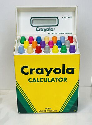 Vintage Crayola Calculator Advanced Concept  Math Fun Crayons Untested Parts  | eBay | eBay US