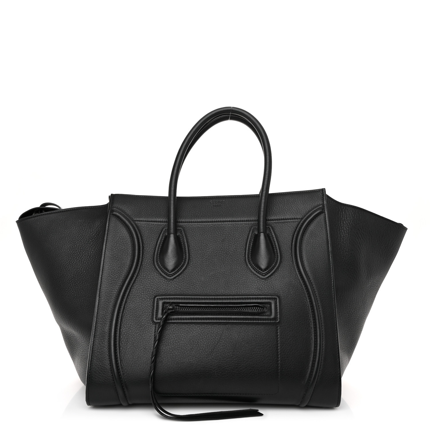 Grained Calfskin Medium Phantom Luggage Black | FASHIONPHILE (US)